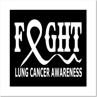 Fight Lung Cancer Awareness Posters and Art